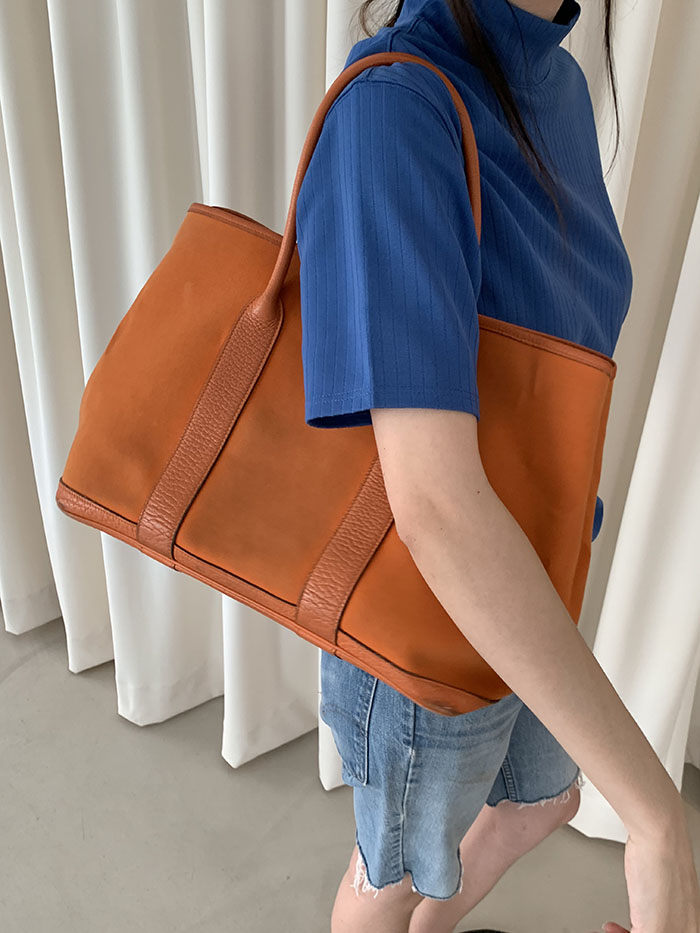 00's Vintage "Hermes" Garden Party Bag 제품 사진 찍고 올리기