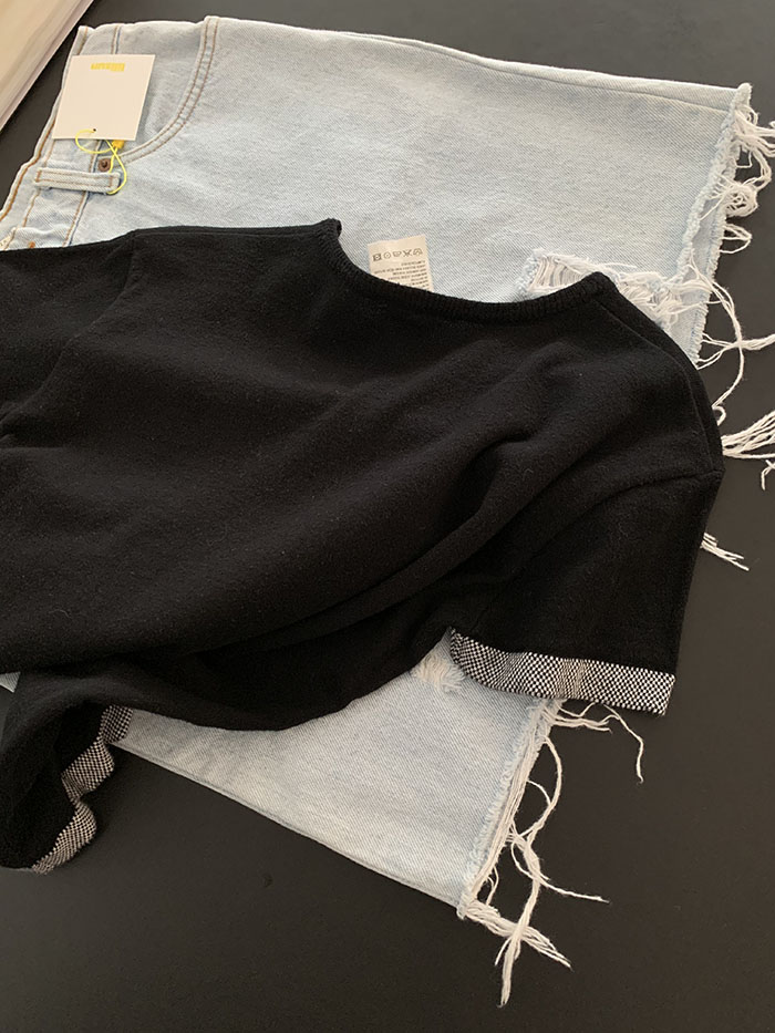 90-00's "Agnes B" Cotton sleeveless Vest 복제