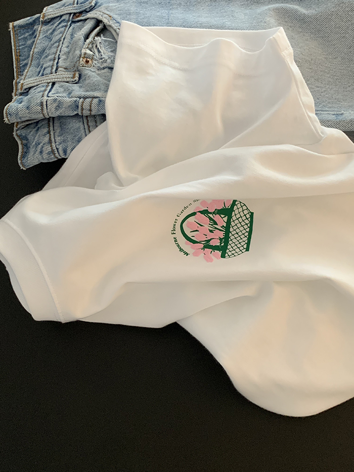 (new product) "Melbourne Flower Garden Show" T-shirt (White)