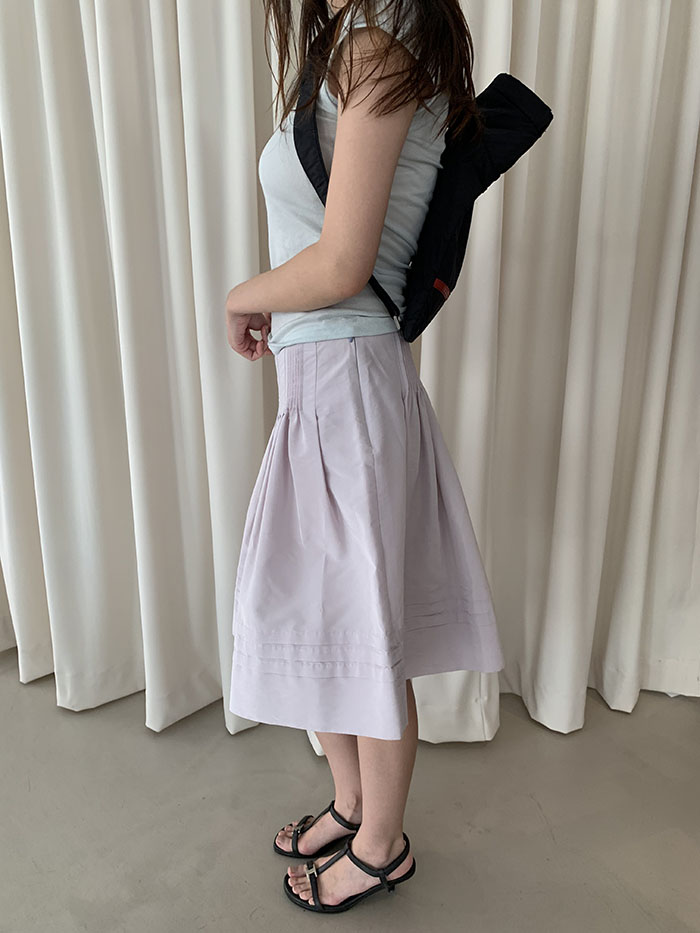 00's "Prada" cotton Button Skirt 복제