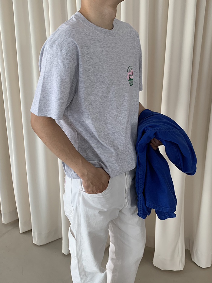 (new product) "Melbourne Flower Garden Show" T-shirt (Ash Gray)