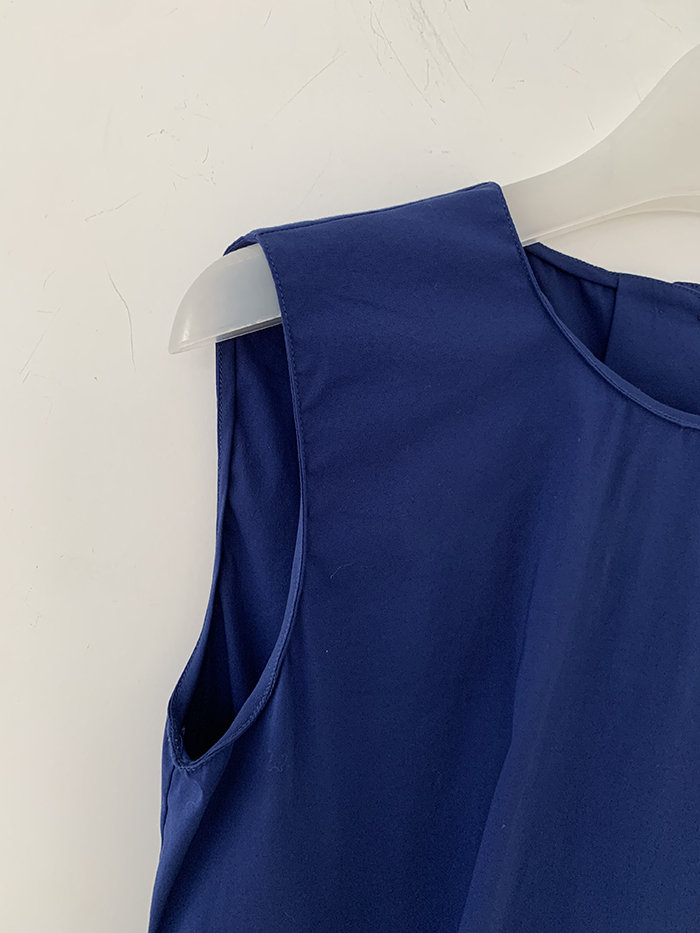 00's "PRADA" rayon x nylon crop Top 복제