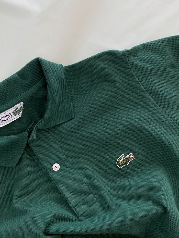 80's "Lacoste" USA Cotton Pique Shirt 복제 복제