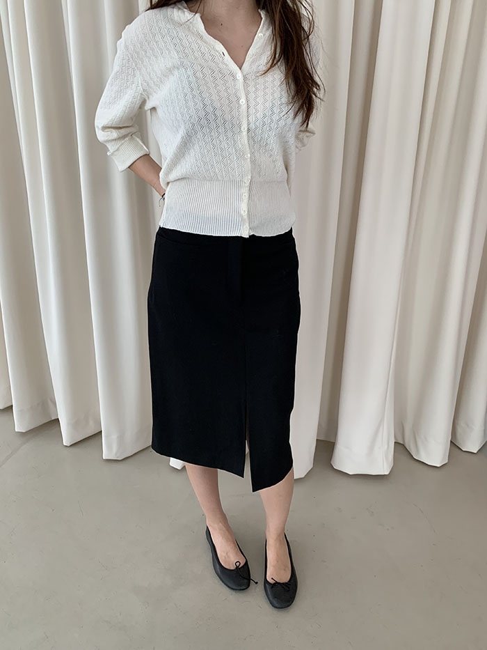00's "JIL SANDER" wool check Skirt 복제