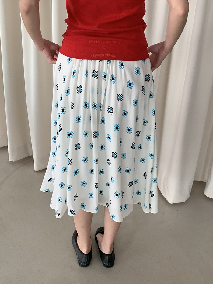 00's "Prada" pleated Skirt