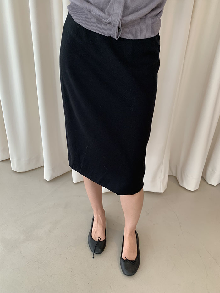 00's "Prada" black cotton Skirt