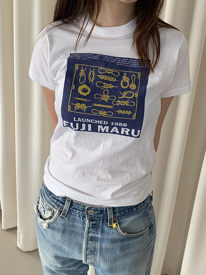 (Deadstock) 80's "FUJI MARU" T-shirt