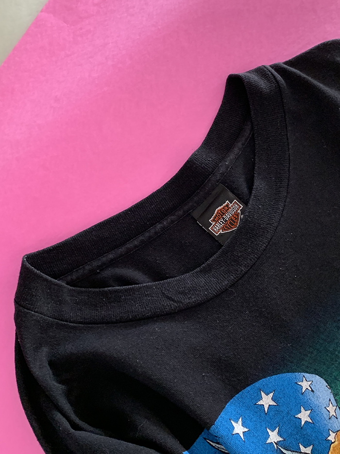 80's "1987 Harley Davidson DULUTH,MINNESOTA" USA Long sleeves T-shirt (rare piece) 복제