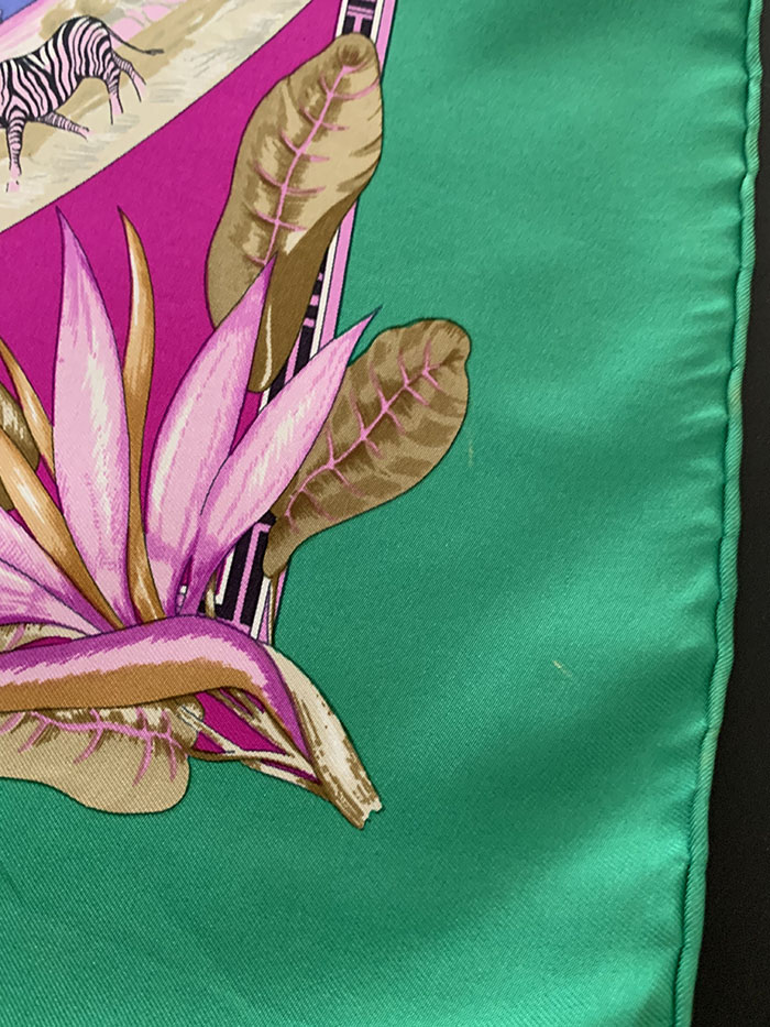 90-00's "Hermes" Silk Scarf 복제