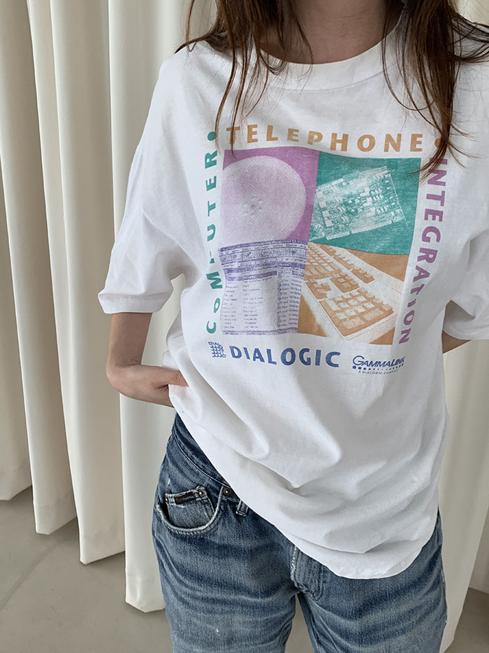 90's "Gammalink" USA T-shirt