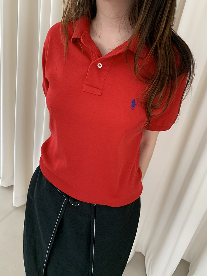 90's "Polo Ralph Lauren USA" Pique Shirt 복제 복제 복제 복제
