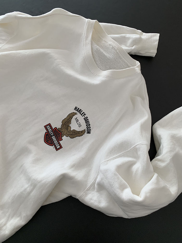 80's "Harley Davidson" embroidery patch Sweatshirt (Rare Design) 복제