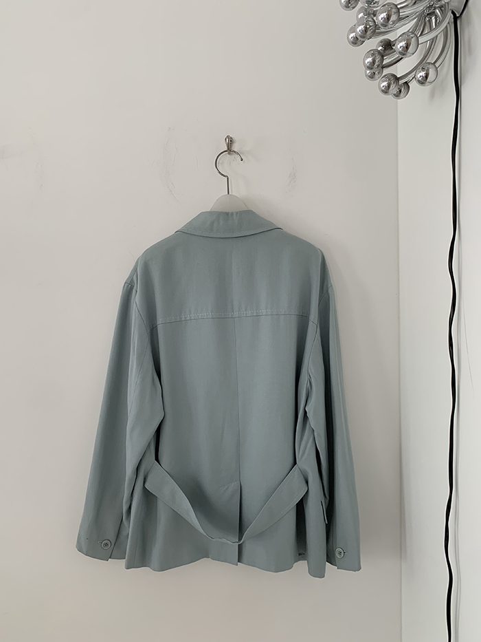 00's "PRADA" blue short Jacket