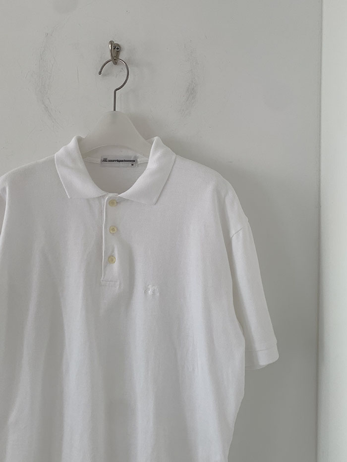 90's "Courreges" cotton Pique Knit 복제
