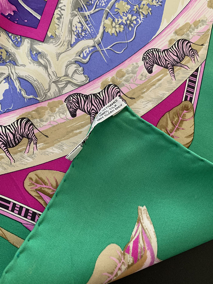 90-00's "Hermes" Silk Scarf 복제