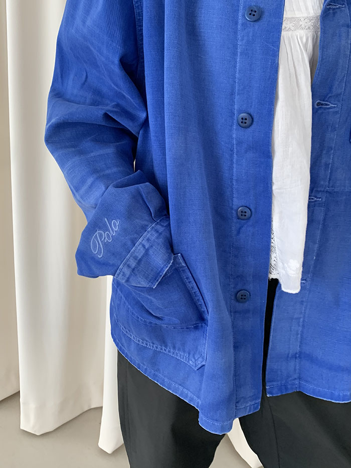 00's "Polo Ralph Lauren" cotton x linen Military Coat 복제