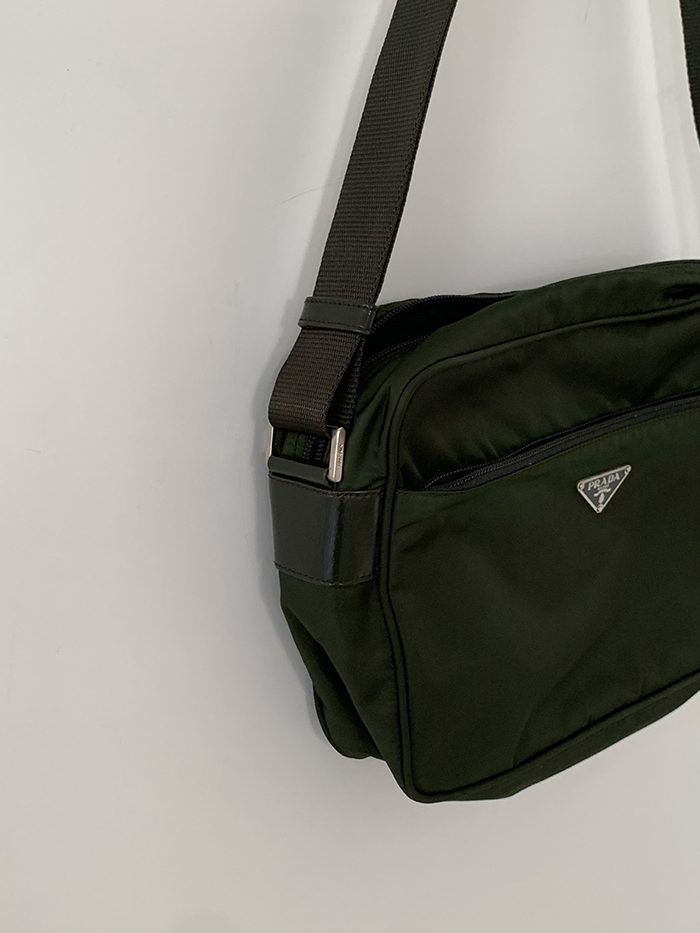 00's "PRADA" polyester Cross Bag
