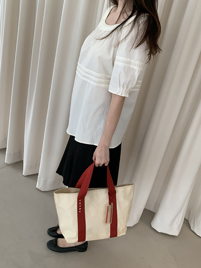 (Deadstock) 00's "PRADA" Canvas tote Bag