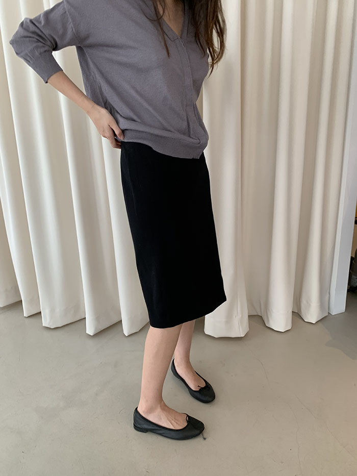 00's "Prada" black cotton Skirt