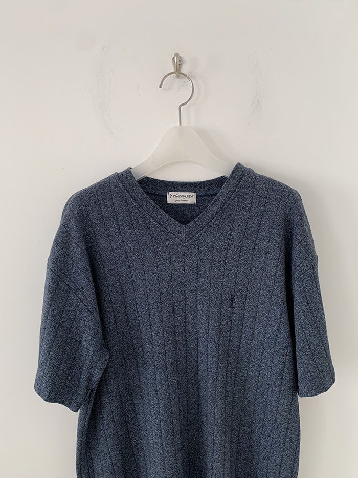 90's "Yves Saint Laurent" Cotton Pique Knit 복제