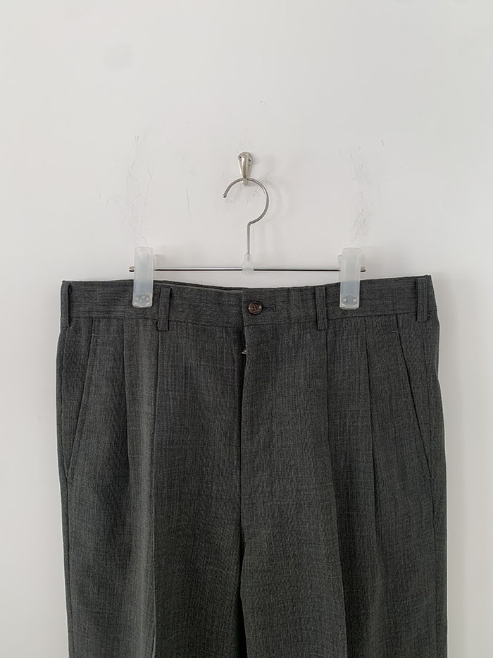 90's "Comme des Garcons Homme Plus" Banding wide turn-up Pants (season 1991) 복제