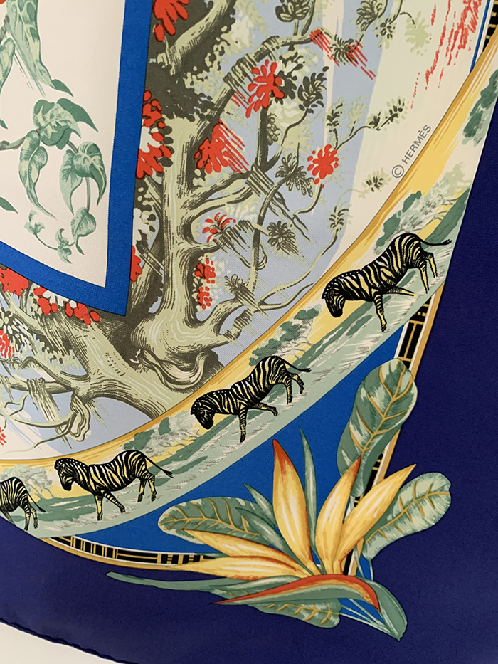 80's "Hermes Pourvu qu'on ait l'ivresse" Silk Scarf 복제