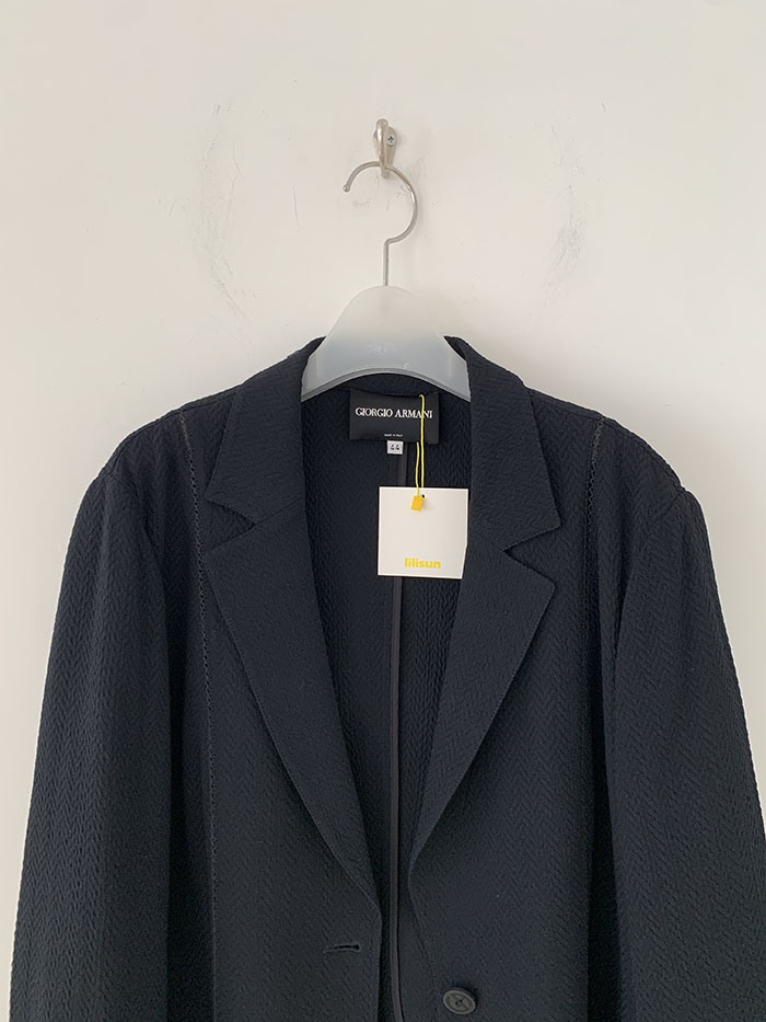 00's "Giorgio Armani" Three buttons Linen Jacket 복제