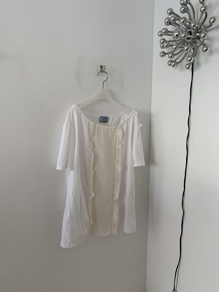 2011's "PRADA" Cotton Blouse Top 복제 복제
