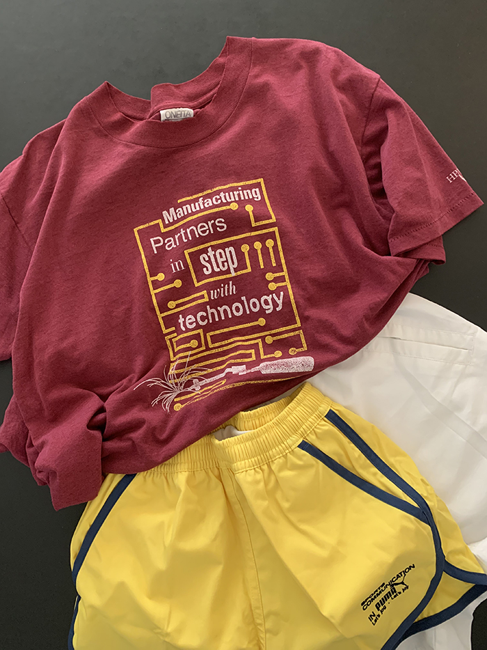 80's "Step" USA cotton T-shirt