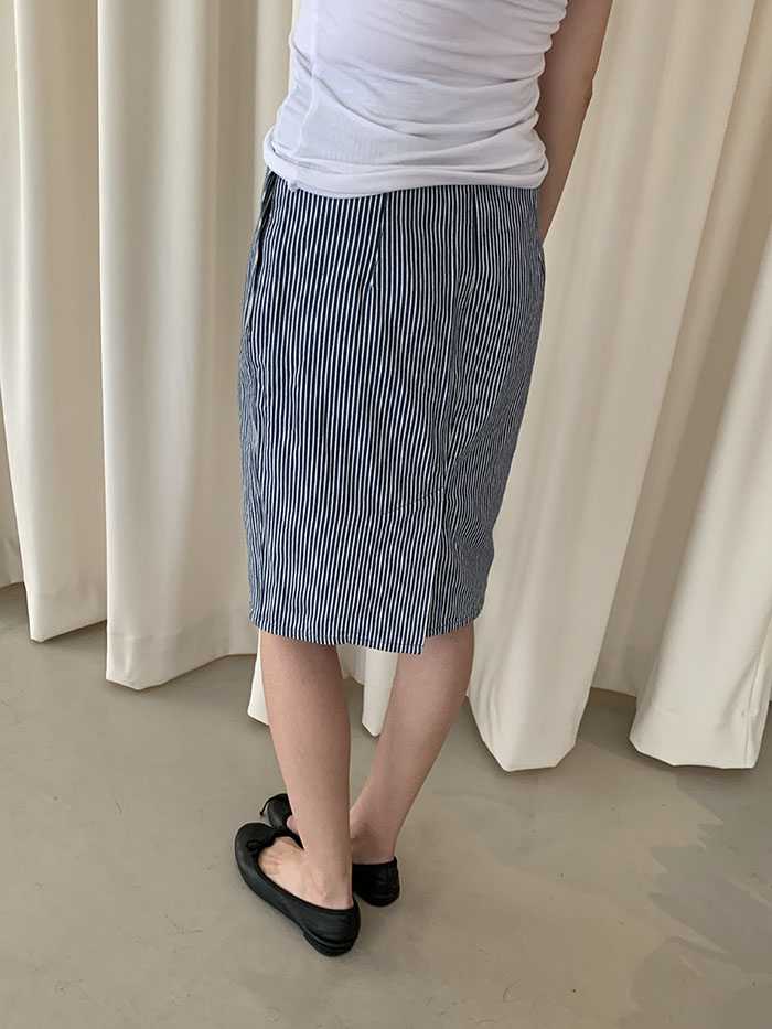 2016s "miumiu" Denim Stripe Skirt