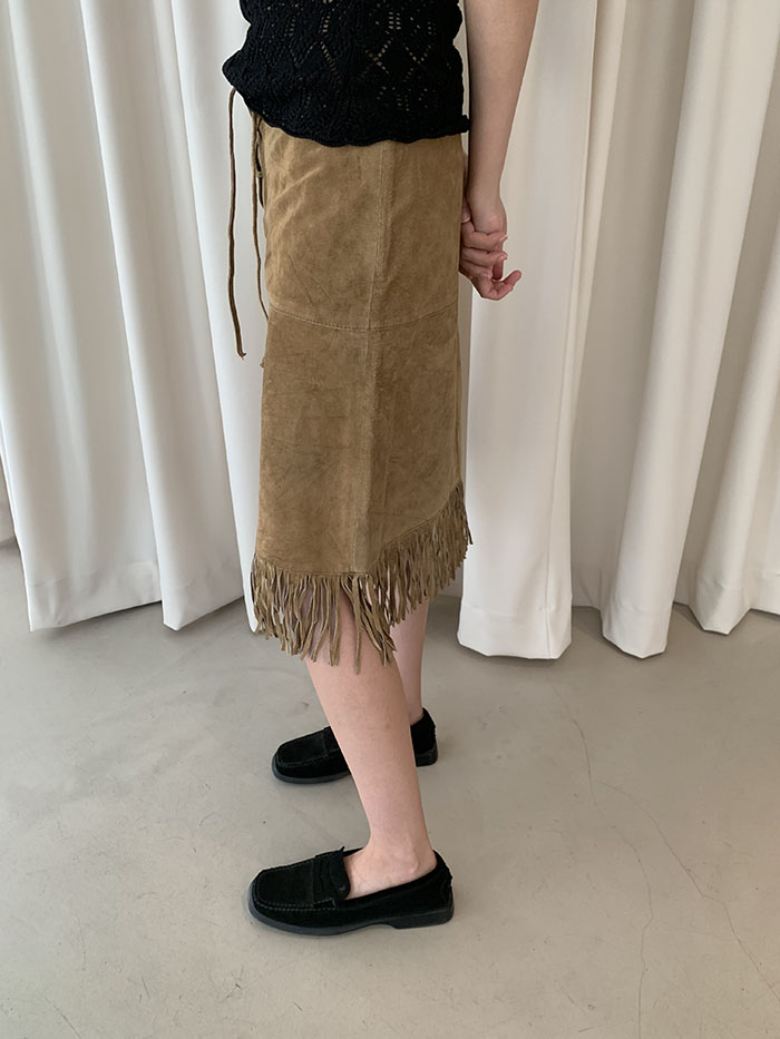 's "Morgan de toi" leather skirt 복제