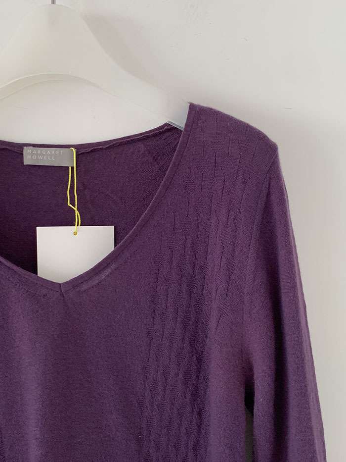 90's "Margaret Howell" wool pique Knit 판완 복제