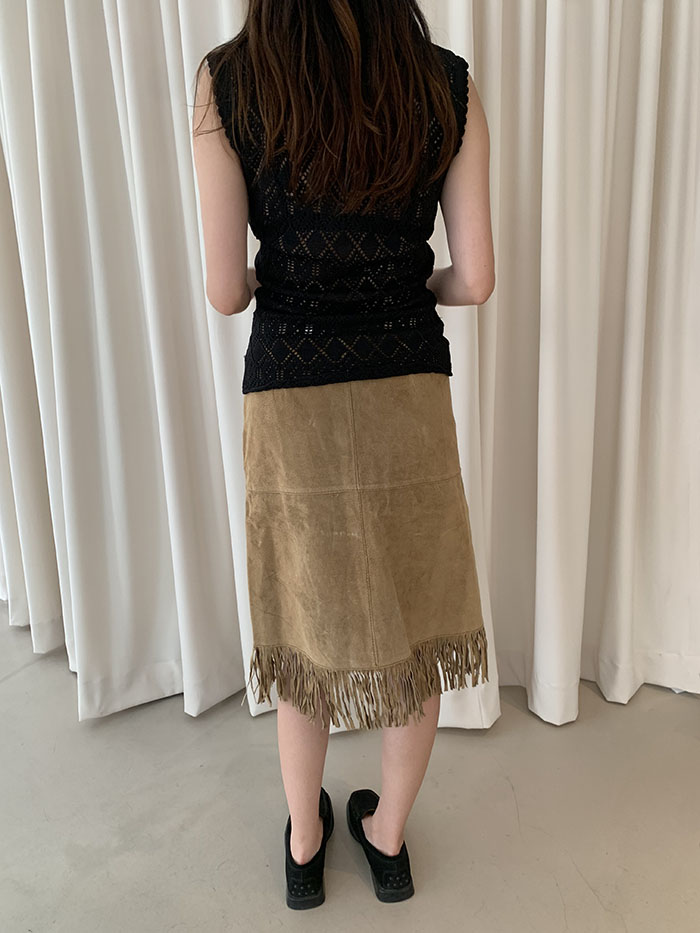 's "Morgan de toi" leather skirt 복제