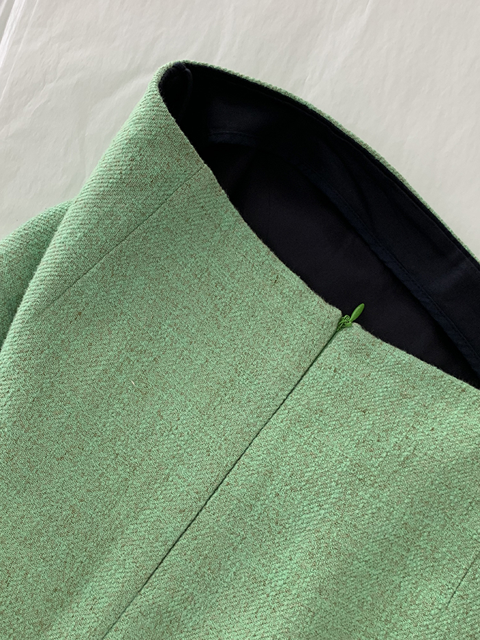 00's "JIL SANDER" wool check Skirt 복제