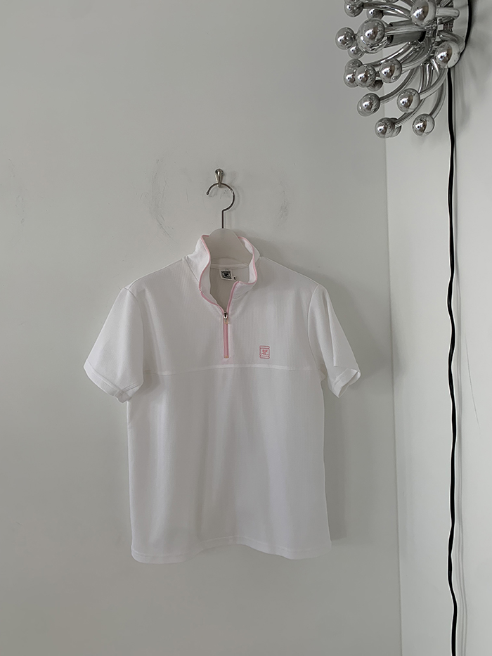 90's "Courreges" Cotton zip-up Top 복제