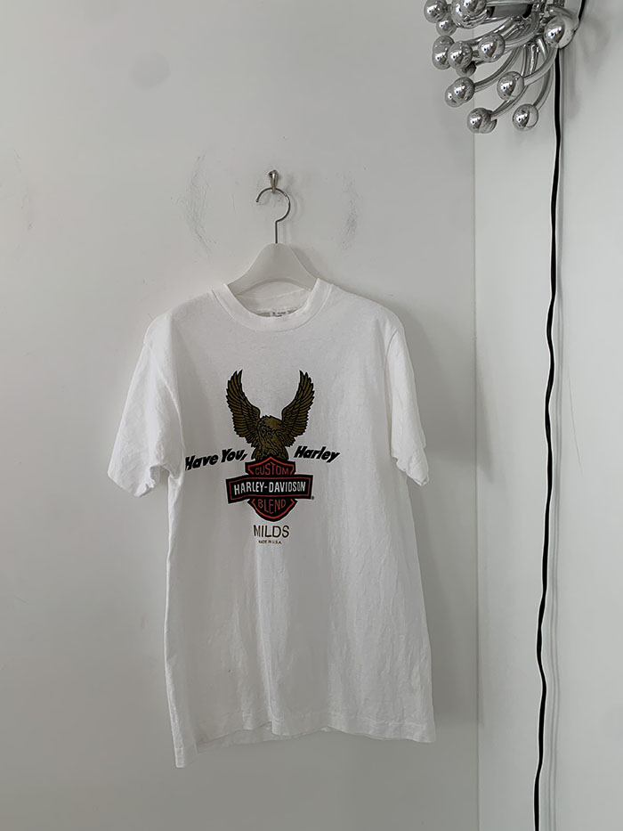 80's "Harley-Davidson" 50/50 USA T-shirt (Rare design) 복제
