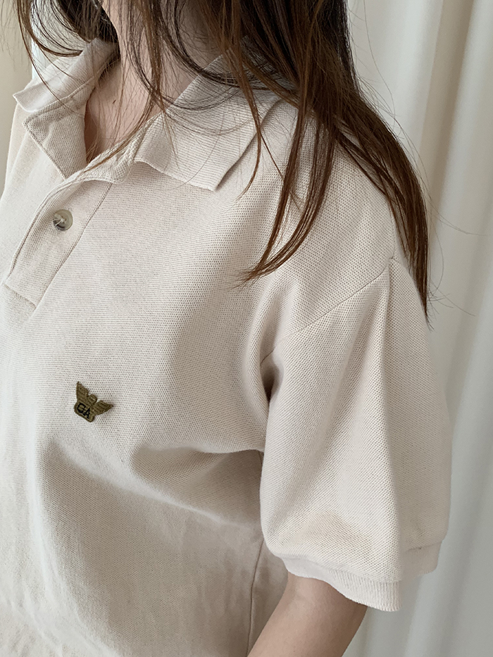 90's "Emporio Armani" cotton Pique Shirt