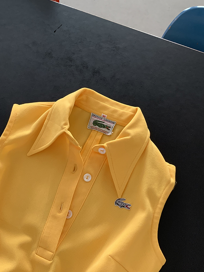 90's "Lacoste" cotton Pique Knit 복제