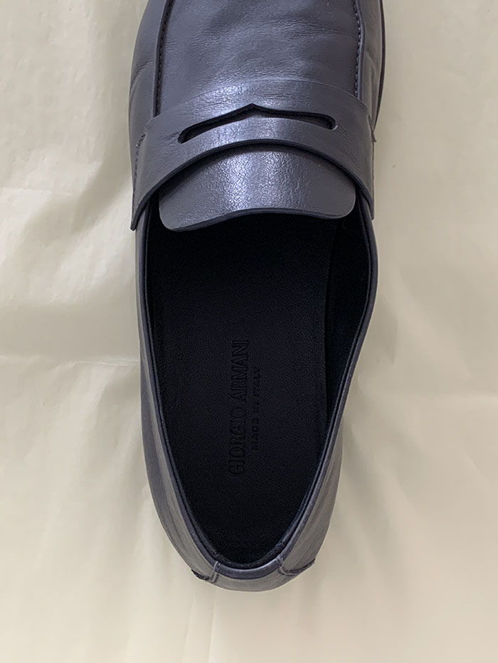 "Giorgio Armani" Calf Leather Loafer Shoes