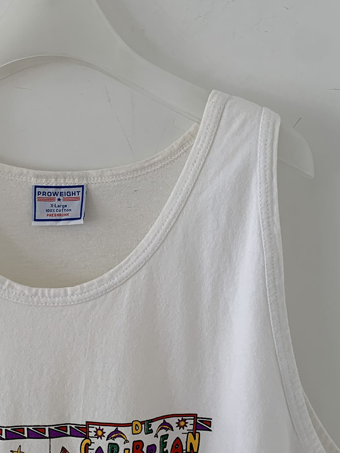 80's "Florida" USA sleeveless Shirt 복제