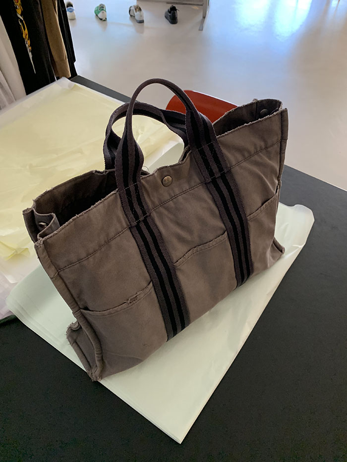 Vintage "Hermes" Fourre Tout Bag (Distressed)