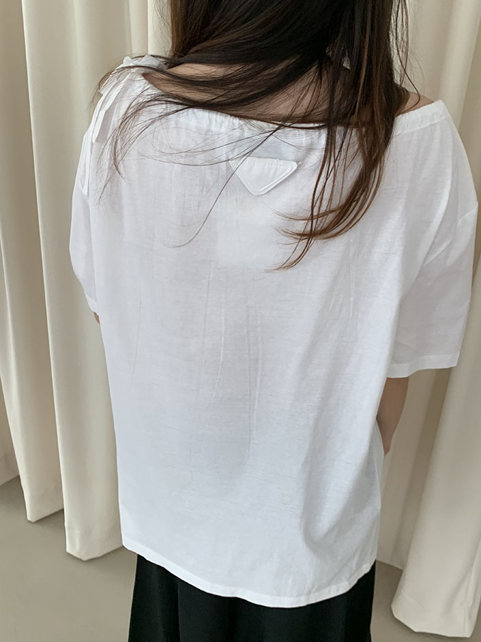 2011's "PRADA" Cotton Blouse Top 복제 복제
