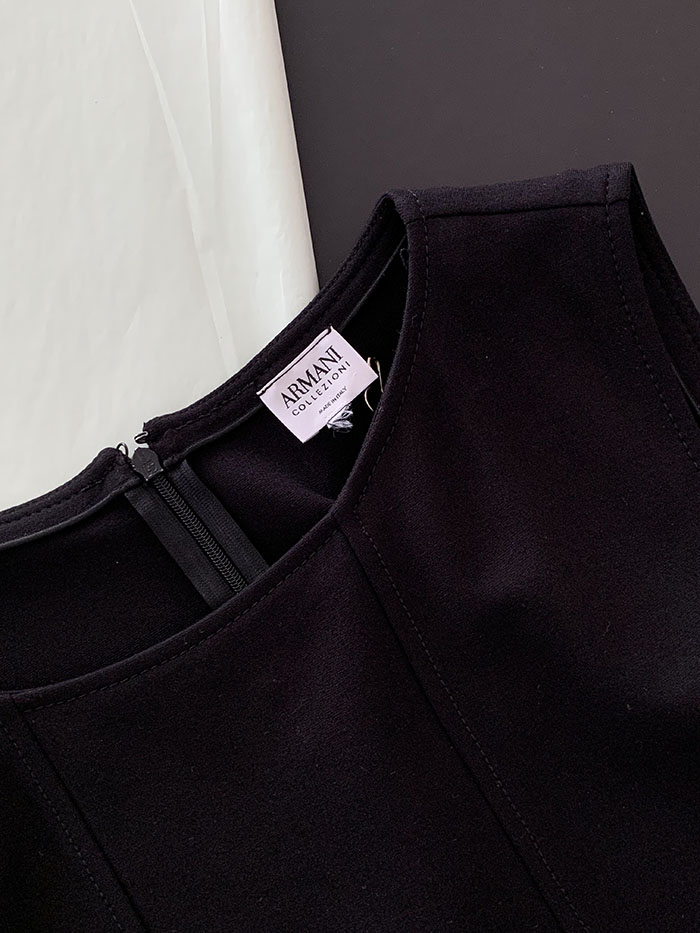 00's "Armani Collezioni" black Dress 복제