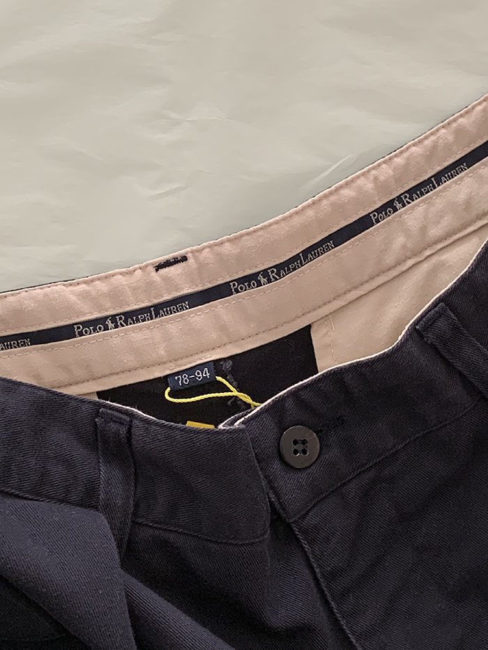 90's "Polo Jeans" Washed Blue Chino Pants 복제 복제