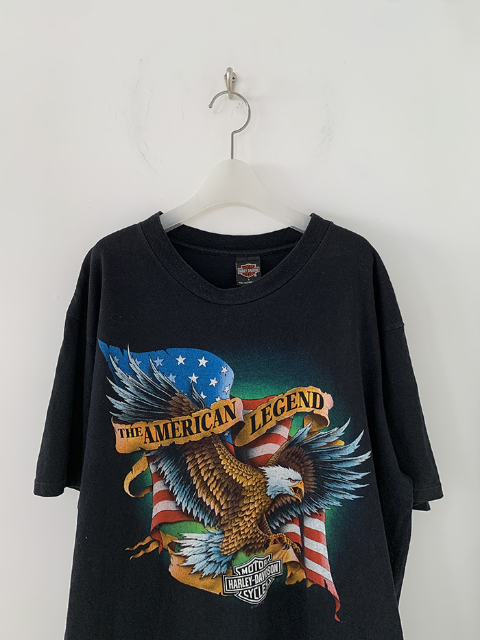 80's "1987 Harley Davidson DULUTH,MINNESOTA" USA Long sleeves T-shirt (rare piece) 복제