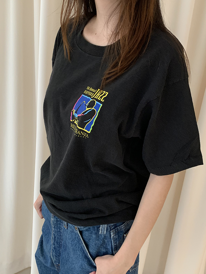 90's "Los Angeles" USA cotton T-shirt 복제