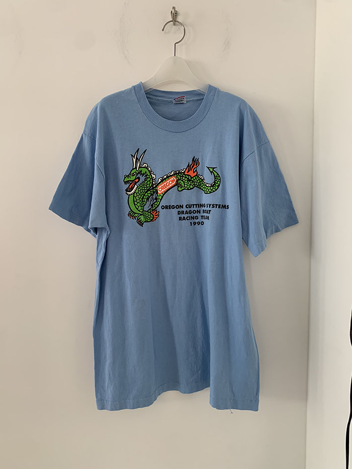 90's "RAIL ROAD" USA T-shirt 복제