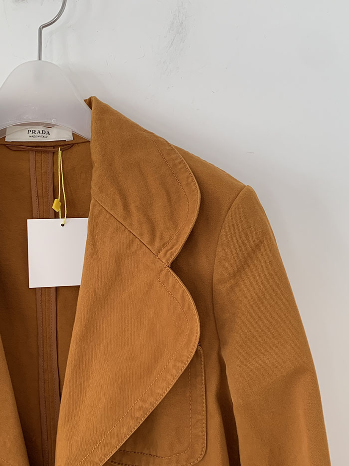 00's "PRADA" viscose blue short Jacket 복제