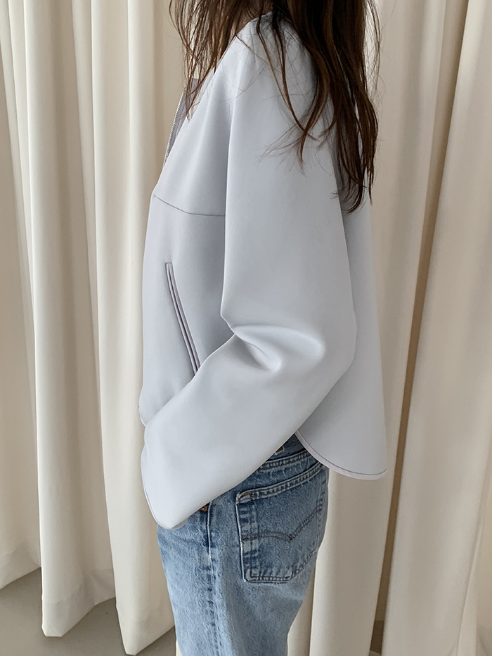 00's "Armani Collezioni" linen x silk Crop Jacket 복제