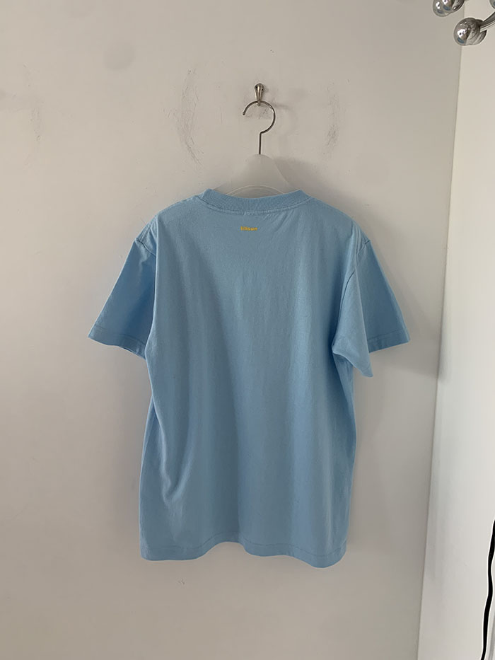 (new product) "Cherry Country Club" Embroidery T-shirt (Blue)